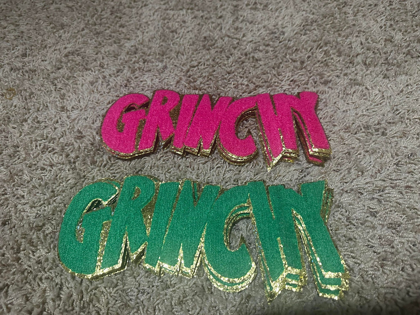 Grinchy Christmas Chenille Patch