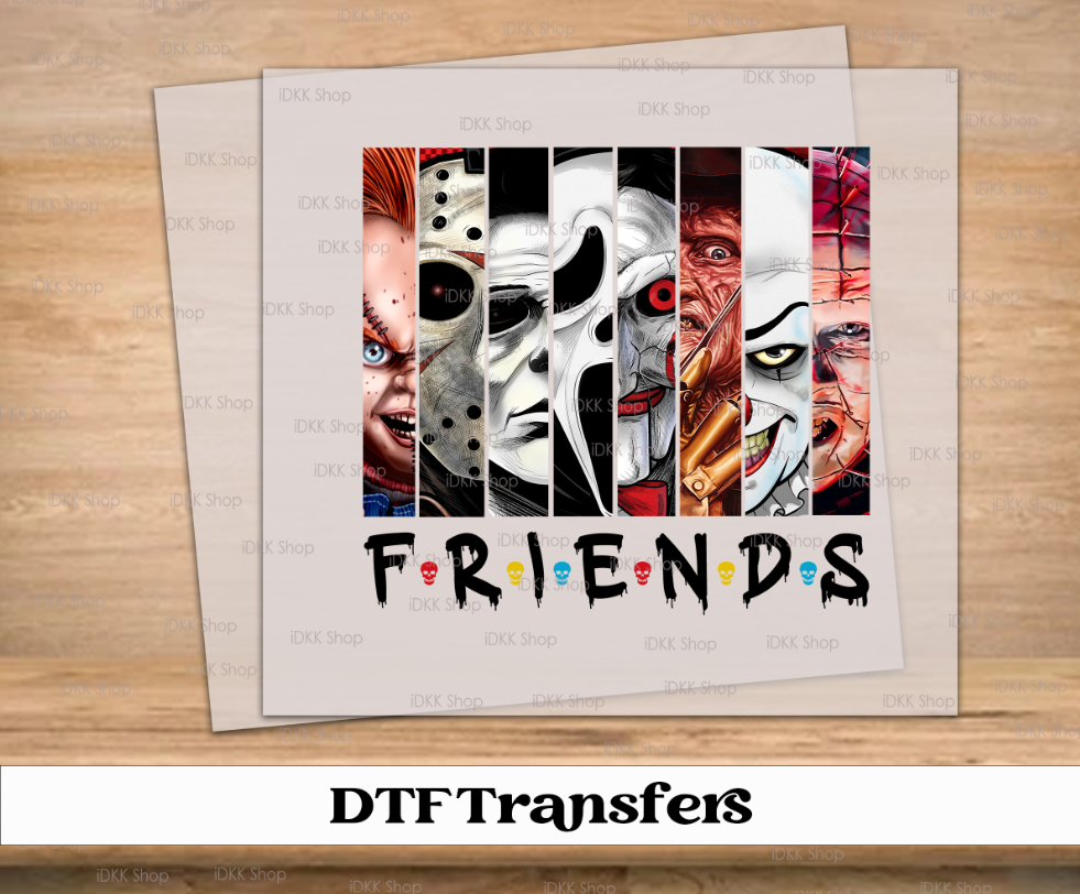 Halloween Friends DTF Transfer