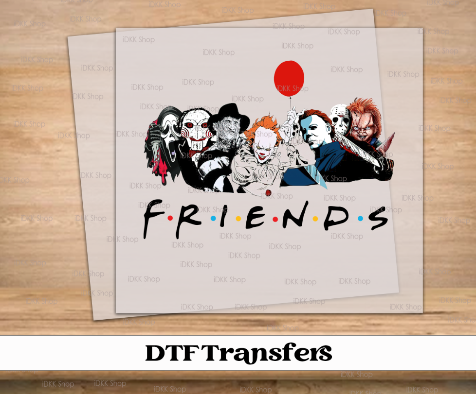 Cool Friends Halloween DTF Transfer