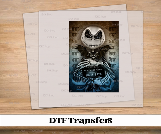 Nightmare Police DTF Transfer