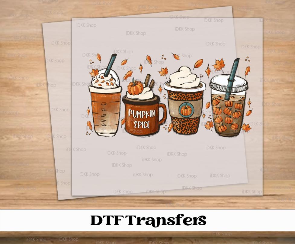 Pumpkin Spice DTF Transfer