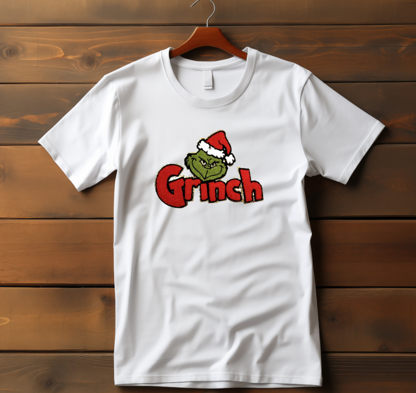 Grinch Christmas Chenille Patch