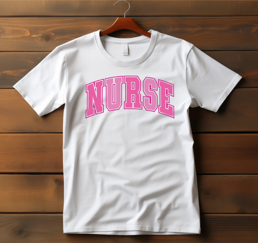 Valentines Pink Nurse DTF Transfer