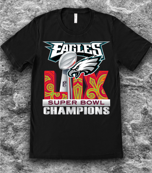 Eagles LIX Super Bowl Champs DTF Transfer