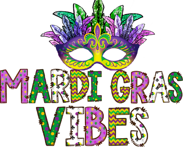 Mardi Gras Vibes | DTF Transfer