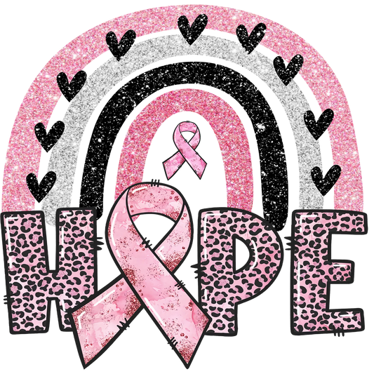 DTF Transfer, Hope Breast Cancer | Ready to Press Transfers