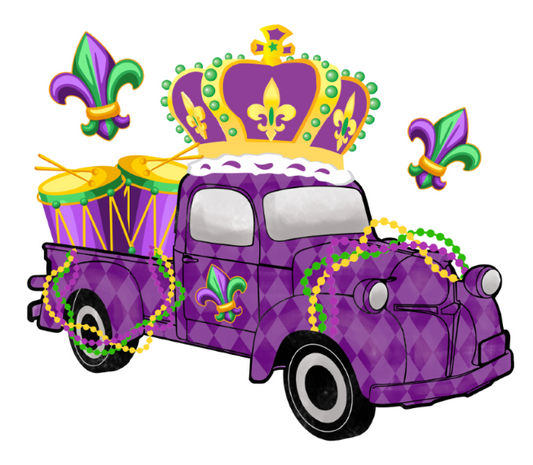 Mardi Gras Truck | DTF/Sublimation Transfer