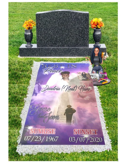 Personalized Memorial Grave Cover, Funeral, Memorial Grave Marker | READ DESCRIPTION